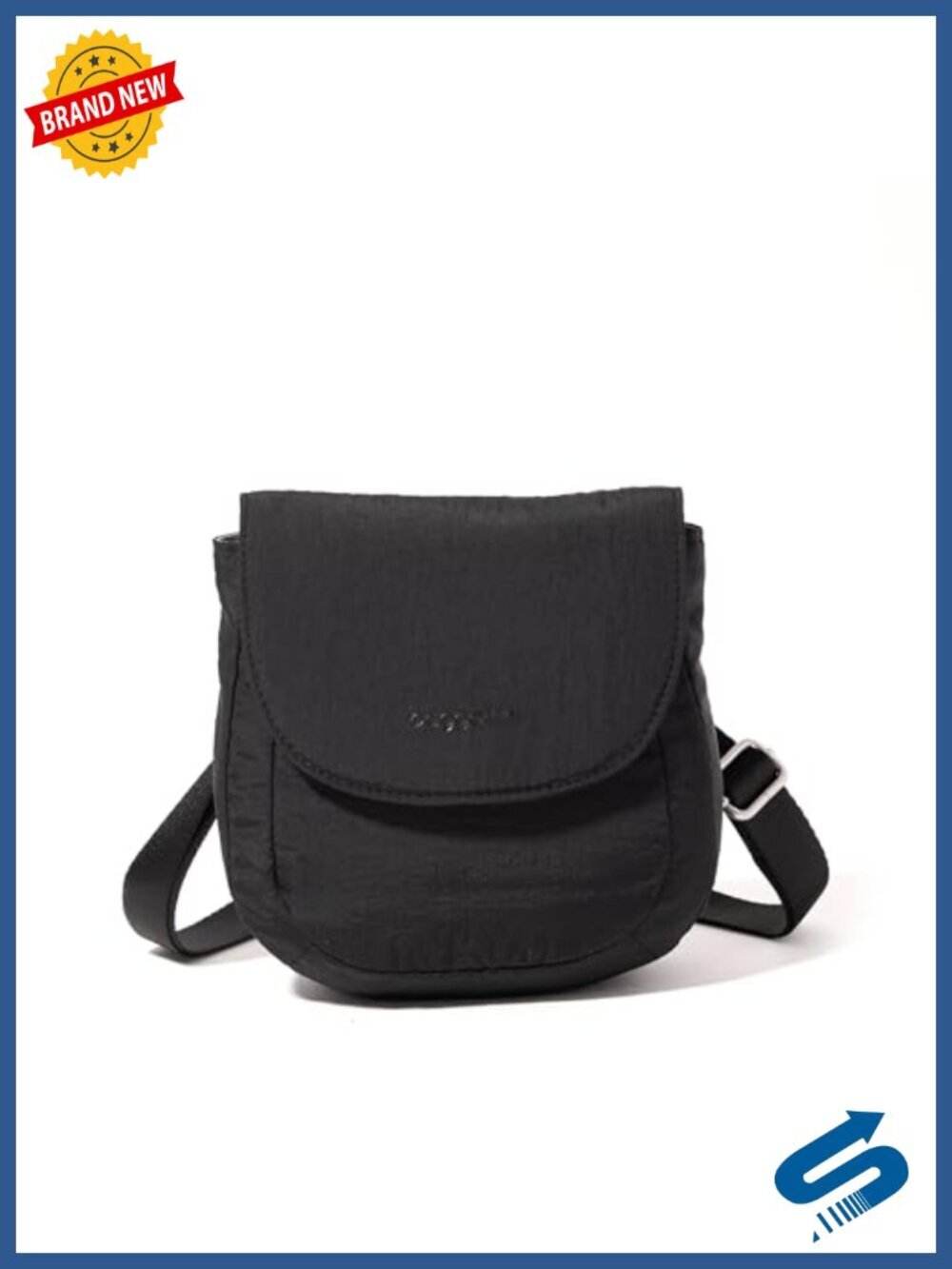 Nylon Crossbody Purse with RFID Blocking Card Slots, Adjustable Strap